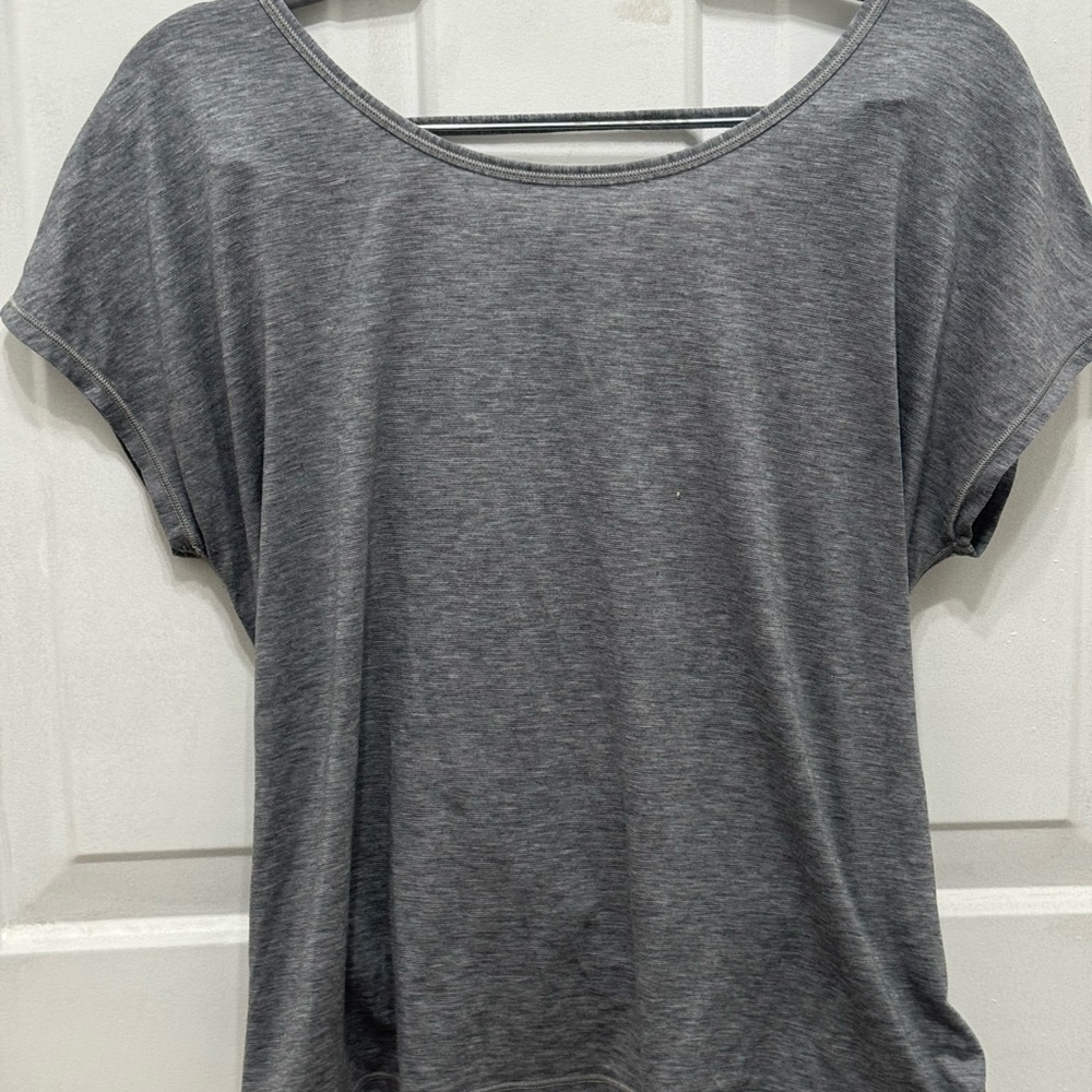 lululemon athletica Charcoal Short Sleeve Top